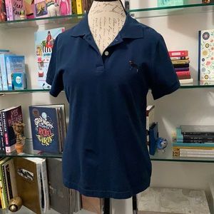 Martha’s Vineyard navy black dog polo